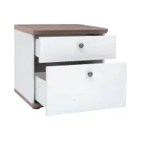 Mesita de noche Stockholm 48 cm con cajones pino andersen blanco