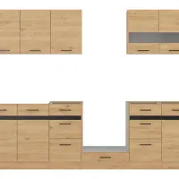 Кухонный гарнитур Junona Line 260 см дуб бернштайн