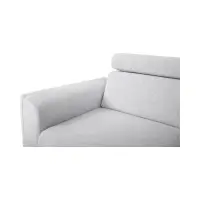 Sofá rinconera universal Evia con función de cama, arcón y reposacabezas ajustables gris claro