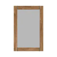 Настінне дзеркало Gent 101x66 см коричневе