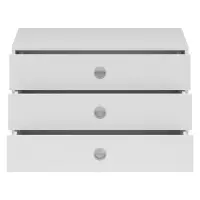 Cajonera para armario Osaka 83 cm con 3 cajones blanca