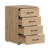 Тумба Space Office 50 см з 4 шухлядами дуб артізан