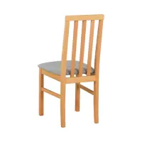 Silla tapizada Ramen gris