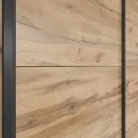 Armario de puertas correderas Tetrix 153 cm roble wotan