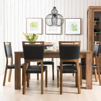 Vitrina Gent 98 cm con 2 puertas y 2 cajones roble stirling