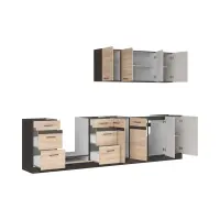 Conjunto de cocina Junona Line 300 cm roble sonoma
