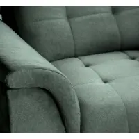 Sillón Doria de terciopelo verde