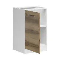 Armario de cocina inferior Junona Line 50 cm izquierdo sin encimera roble delano claro