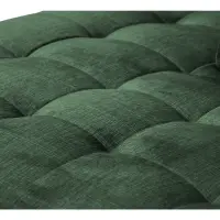 Sofá rinconera izquierdo Aragon extensible con reposacabezas y asiento ajustables verde