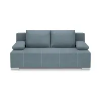 Sofá de tres plazas Street IV plegable con arcón azul