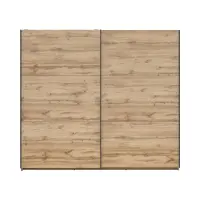 Armario de puertas correderas Tetrix 220 cm roble wotan