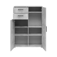 Комод MultiDo 80 см с 2 дверцами и 2 ящиками светлый ателье