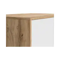 Armario de dos puertas Matos 80 cm roble wotan/blanco