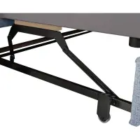 Sofá rinconera derecha Aguda convertible con arcón azul