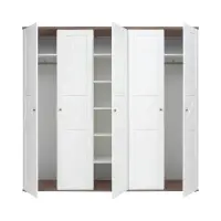 Armario de cinco puertas Stockholm 243 cm pino andersen blanco