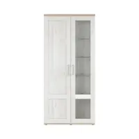 Vitrina Romance 93 cm con 2 puertas alerce sibiu claro