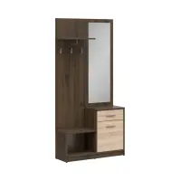 Conjunto de recibidor Nepo Plus 90 cm roble noble/roble sonoma