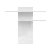 Estante de pared panel Assen 130 cm blanco brillo
