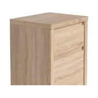 Cómoda Kaspian 49 cm con puerta y cajón roble sonoma