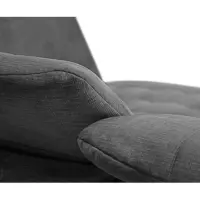 Sofá rinconera derecho Aragon convertible con reposacabezas y asiento regulables gris