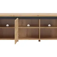 Szafka TV Larios 143 cm z 3 drzwiczkami dąb artisan/czarny