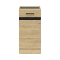 Mueble bajo de cocina Junona Line 40 cm derecha con puerta roble bernstein
