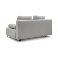 Sofá de tres plazas Sun con función de cama y contenedor gris