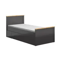 Cama Hesen 90x200 grafito