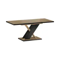 Mesa extensible Eryk 138/178x85 roble artisan/negro