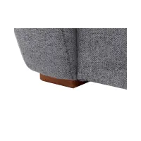 Sofá de dos plazas con función de cama y arcón POLI gris