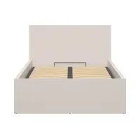 Cama Tetrix 120x200 con somier y contenedor cachemir