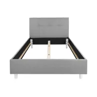 Cama tapizada Mala gris 120x200