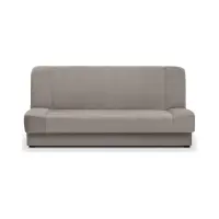 Sofá cama de tres plazas Lami con arcón taupe