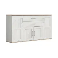Cómoda Romance 186 cm con 4 puertas y 2 cajones alerce sibiu claro