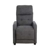 Sillón tradicional Monti con función relax gris oscuro