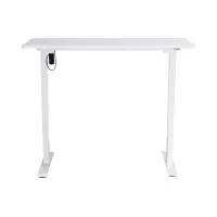 Геймерский стол Emil 2 с электрической регулировкой 120 см белый