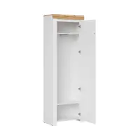 Estantería Holten 67 cm con puertas blanco brillo