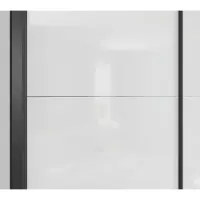 Armario de puertas correderas Tetrix 183 cm blanco brillo