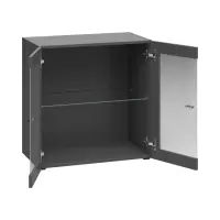 Vitrina System 64 de 2 puertas grafito