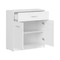 Cómoda Nepo Plus 80 cm con 2 puertas y un cajón blanca