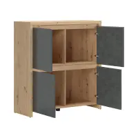 Mueble Larios 105 cm de cuatro puertas roble artisan/matera