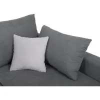 Sofá rinconera universal Przemek IV con función de cama y contenedores gris