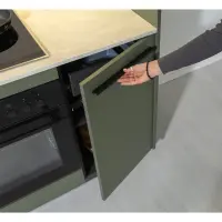 Conjunto de cocina Milino Small 210 cm verde con encimera