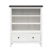 Estantería Hesen 101 cm con cajón y 3 estantes alerce sibiu claro