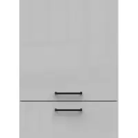 Mueble bajo de cocina Junona Line 50 cm alto derecho gris claro brillo