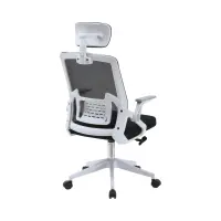 Silla giratoria Born negro-blanco