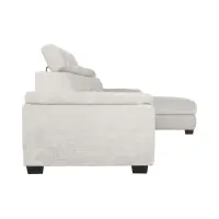 Sofá rinconera derecho Aguda convertible con arcón beige