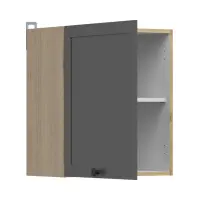 Mueble de cocina superior Junona Line 50 cm con puerta izquierda/derecha roble bernstein/grafito