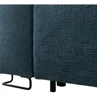 Sofá de tres plazas Kizo convertible turquesa