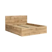 Łóżko Tetrix 160x200 ze stelażem i pojemnikiem dąb wotan